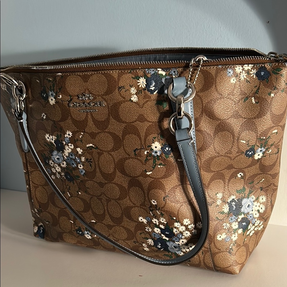 Coach Brown Signature Monogram Tote